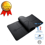 TD® Tapis Yoga -Tapis De Sport Fitness a La Maison -Tapis de Pilates,Poids léger,Antidérapant 183 * 61 * 0,6 cm noir