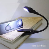 TD® lampe livre lecture led clip portable lumineux pliable nuit enfant avec pince a clipser nuit ordinateur pc pas cher pratique