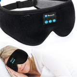 TD® Masseur oculaire sans fil bluetooth masque yeux ombrage respirant accessoire relaxation stéréo musique noir sonore sans fil coto