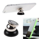 TD® 2 Supports  Universels Magnétiques Rotatifs à  360° de Voiture pour PDA GPS Smartphone - Blanc ou Noir Rond/ Esthétique/ Aimant