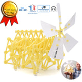 TD® éolienne enfants jeu de construction domestique portative portable solaire miniature jouet jardin démontage science éducation