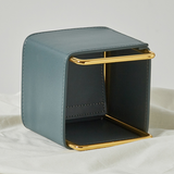 TD® Porte-stylo boîte de rangement en cuir style nordique simple maison salon pièce télécommande sac de rangement bureau porte-stylo
