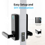TD® Serrure intelligente empreinte digitale serrure de mot de passe maison anti-vol porte en bois bureau appartement APP serrure