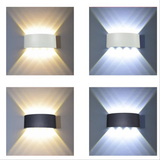 TD® Lampe Murale LED 8W NetBoat Blanc Moderne Aluminium LED Applique Murale Interieur Éclairage Mural,  Blanc Chaude