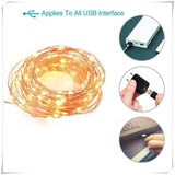 TD® LED solaire fil de cuivre lumière extérieure étanche jour de Noël décoration jardin LED guirlande lumineuse