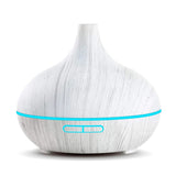 TD® Diffuseur d'arôme de grain de bois, à faible bruit, ultrasonique, atomiseur d'huile essentielle, humidificateur d'air, 300ML