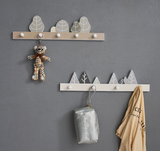 Supports de suspension crochets muraux nordiques accroche-clés d'accès crochets muraux de chambre à coucher gris sans poinçon