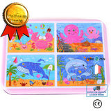 TD® Puzzle Iron Box Ocean Quatre-en-Un Puzzle pour enfants Cadeau de maternelle Petit Puzzle Puzzle Jouets Iron Box Puzzle Puzzle po
