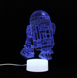 TD® Série Star Wars 3D Veilleuses LED Touch coloré Lampe de table Creative Lampe de table style L