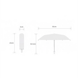 TD® Parapluie coupe-vent pliable Parapluie transparent de haute qualité Parapluie ensoleillé extérieur 3 fois