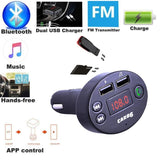 TD® Transmetteur FM voiture/ Dual USB sans fil BT4.1/ Mains libres Kit Chargeur Transmetteur FM Lecteur MP3 A2B2LLY80719106_381