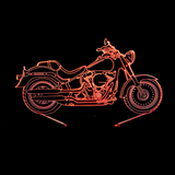TD® Lumière de nuit tactile 3D colorée créative de moto Nouvelle lampe de table de bureau 3D