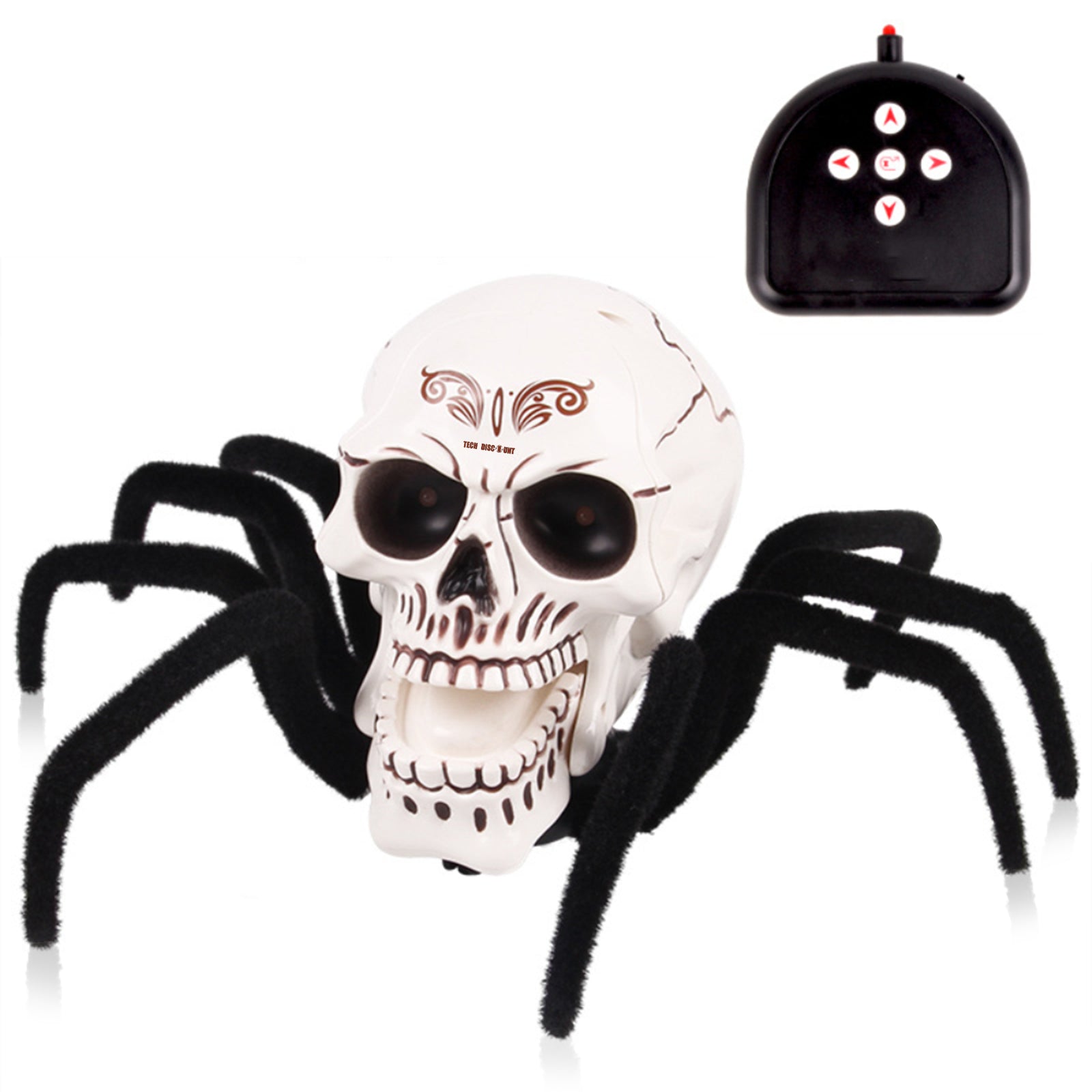 TD® araignée télécommandée réaliste tête de mort jouet plastique hallo –