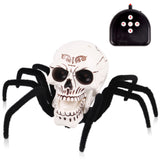 TD® araignée télécommandée réaliste tête de mort jouet plastique halloween blague peur effrayant enfant décoration de fête pour ambi
