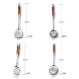 TD® Spatule à grains de bois spatule de cuisine cuillère de cuisine spatule ensemble d'ustensiles de cuisine cuillère à soupe cuillè