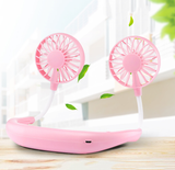 INN®  Ventilateur électrique USB Mini ventilateur suspendu au cou mains libres portable ventilateur rechargeable pour camping en