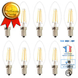 TD® 10X E14 Filament LED 4W Ampoule Edison C35 COB Ampoules Vintage Blanc Chaud 400LM Forme Bougie LED AC 220V