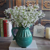TD® Bouquet de fleur de gypsophile artificielle décoration mariage intérieur extérieur soie artificielle blanche moderne et tendance