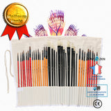 Ensemble pinceaux 36 poils tube aluminium pinceau de vison nylon peinture à l'huile peinture acrylique ensemble pinceaux d'aq