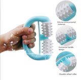 TD® Massager manuel en plastique Rouleau de massage double roue Massager poignée ronde Massager