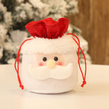 TD® Décorations de Noël sac de bonbons sac cadeau vieil homme bonhomme de neige wapiti pomme sac décoration d'arbre de Noël 6 pack