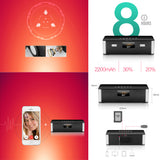 TD® Haut-parleur enceinte sans fil bluetooth portable PC voiture enceinte iphone musiques haute puissance extérieur audio USB noir