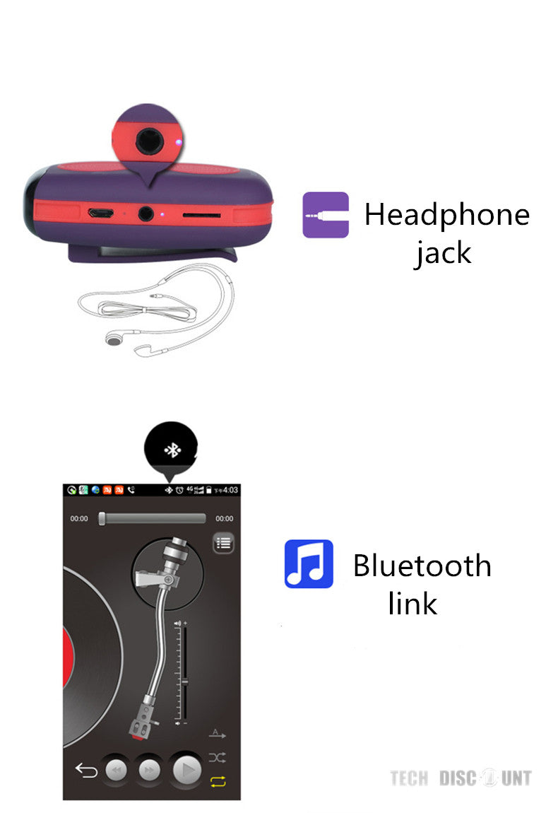 TD®  Enceinte bluetooth portable portable bose sony lumineuse haut parleur sans fil étanche fonction appel MP3 connexion multipoint