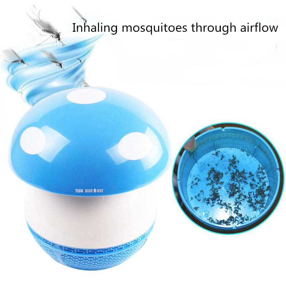 TD® Lampe anti-moustiques intérieur rechargeable voyage répulsif veilleuse chambre forme de champignon bébé tueur non toxique insect