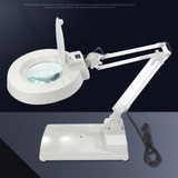 TD® Table de travail pliable portable LED verrerie lumière loupe lampe de table avec éclairage