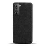TD® Coque de téléphone tout compris en tissu pour Samsung Galaxy S21 Protection d'appareil photo en tissu textile haut de gamme