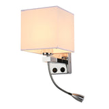 TD®  Flaxen Applique Murale Interieur Moderne LED Applique Abat-jour Veilleuse Chevet Décor Hôtel Chambre