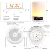 INN® Haut-Parleur Bluetooth Sans Fil Lampe de Chevet tactile Horloge réveil avec affichage à LED pour iPhone iPad Android