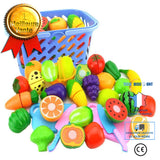TD® Set Jeu / Jeu de Rôle Cuisine Fruits Légumes Nourriture Jouet Set Coupe-cadeau Goyave/ Verte/ Fille/ Garçon