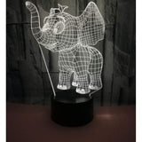 TD® Lampe optique poser décoratif tactile 7 couleurs illusion optique - modèle panda - faible consommation câble USB ou 3 piles AAA
