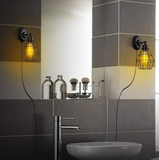 TD® Tomshine AC 220-240V Applique murale Abat-jour E27 Base avec interrupteur Applique murale d'intérieur Abat-jour de style vintage