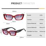 TD® Lunettes de soleil œil-de-chat grandes lunettes de soleil V femmes petit cadre nouveau pare-soleil anti-ultraviolet
