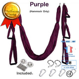 TD® Accessoires Fitness - Musculation,Yoga hamac gymnastique force Inversion Anti gravité Traction aérienne balançoire - Type VIOLET