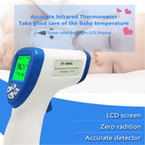 TD® Thermomètre frontal infrarouge Thermomètre corps humain Thermomètre sans contact Accueil Pistolet de température anglais complet