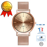 TD® Personnalité, tendance et loisirs Quartz Montres-bracelets Casual et Business Series Mesh montre de la ceinture cadeaux hommes