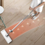 Mop lavage à la main panneau plat ménage plancher de bois carrelage humide et sec double grattoir tige en acier inoxydable