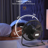 TD® 5000mAh 8 pouces usb charge petit dortoir étudiant vent fort ménage ventilateur de circulation d'air de bureau peut être chronom