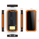 TD® Banque d'alimentation solaire polymère Land Rover 10000mAh Banque d'alimentation mobile grande capacité Banque d'alimentation or