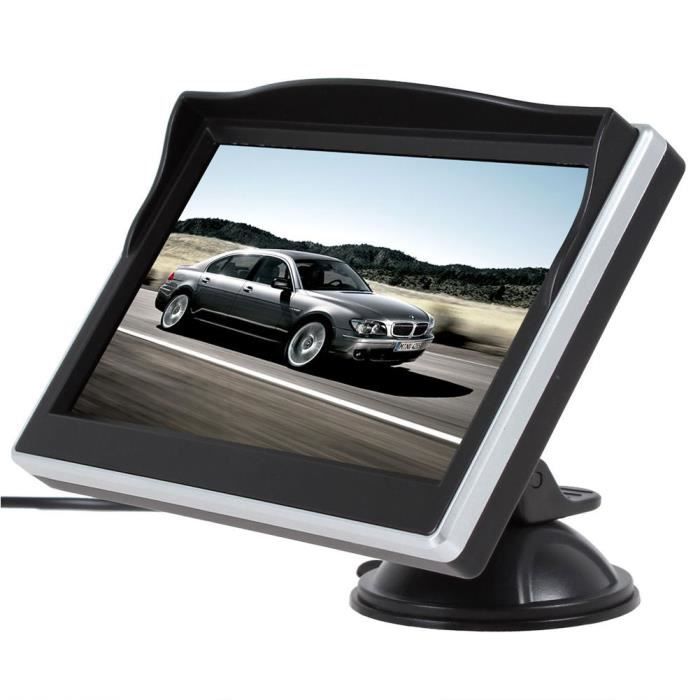 TD® Moniteurs New HD TFT LCD 5,0 pouces voiture pour DVD GPS inverse Caméra de recul Vente chaude véhicule conduite Sucker