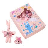 Bébé Pince à Cheveux Set 10 Pièces Mignon nœuds Barrettes Corde de cheveux Ensemble d'accessoires Cheveux Cadeau d'Anniversai