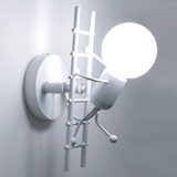 TD® Créatif nouveau américain rétro humanoïde escalier en fer forgé applique chambre chevet étude salon applique murale
