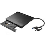 TD® Graveur de DVD 3.0US Type-C Graveur lecture mobile noir à double tête lecteur optique universel externe noir multifonction CD