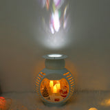 TD® LED noël flocon de neige projection lumière 16 modèle noël bougie lanterne décoration festive veilleuse