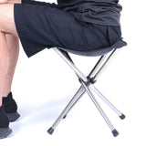 TD® Tabouret pliant rétractable pour la maison extérieure Chaise portable Tabouret de pêche de camping Acier inoxydable