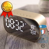 INN® S2 sans fil Bluetooth carte audio insérer U disque avec radio réveil thermomètre affichage extérieur universel or