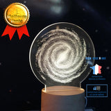 TD® Voie Lactée Panneau en acrylique Lampe LED Terre 3D Bureau Lumière Nuit cadeau Lampe Veilleuse pour décoration